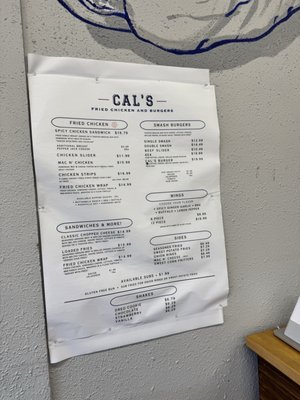 Menu photo 2 Cal's Fried Chicken & Burgers Berkeley, CA Menu photo 2 Cal's Fried Chicken & Burgers Berkeley, CA