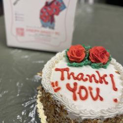 8" strawberry cake