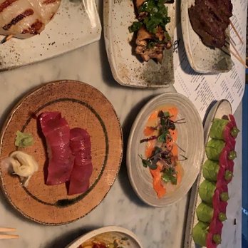 Double Knot - Double Knot Big Eye Tuna, Scallop, Kobe Beef, Grilled Maitake Mushroom, Tuna tartare - Sushi Bars Near Me - Philadelphia, Pennsylvania Double Knot - Double Knot Big Eye Tuna, Scallop, Kobe Beef, Grilled Maitake Mushroom, Tuna tartare - Sushi Bars Near Me - Philadelphia, Pennsylvania