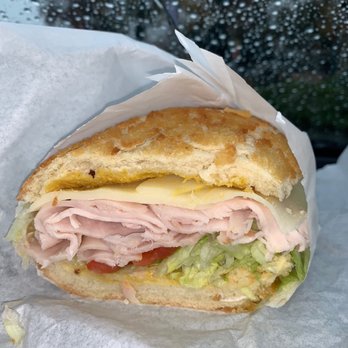 Roadees Cafe - Turkey, provolone, lettuce, tomato, mustard on a dutch crunch roll. - Sandwiches Near Me - Brentwood, California Roadees Cafe - Turkey, provolone, lettuce, tomato, mustard on a dutch crunch roll. - Sandwiches Near Me - Brentwood, California