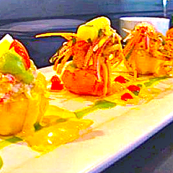 at Sybil's Kitchen - a row of appetizers - Cooking Schools Near Me - Tucson, Arizona at Sybil's Kitchen - a row of appetizers - Cooking Schools Near Me - Tucson, Arizona