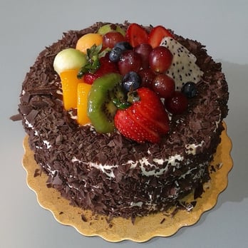 T&T Supermarket - Black Forest cake with fruit topping - International Grocery Near Me - Vancouver, British Columbia
