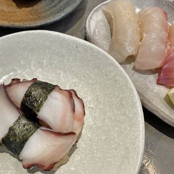 TORA - Octopus Nigiri & Shiromi Shio Lemon Trio (3 different types of fish) - Japanese Near Me - Toronto, Ontario TORA - Octopus Nigiri & Shiromi Shio Lemon Trio (3 different types of fish) - Japanese Near Me - Toronto, Ontario