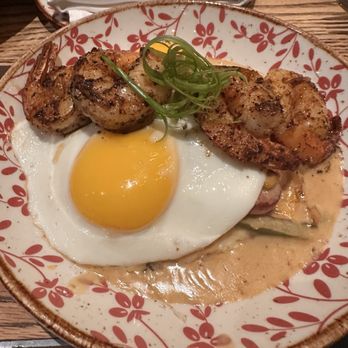 Yardbird - Shrimp STEAK AND EGGS GRITS BOWL - Southern Near Me - Las Vegas, Nevada Yardbird - Shrimp STEAK AND EGGS GRITS BOWL - Southern Near Me - Las Vegas, Nevada