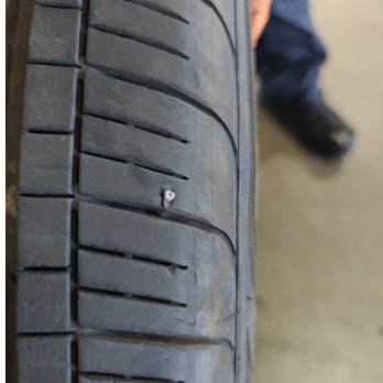 Big Discount Tire Pros - This is the photo of the nail in the tire that I was told was not repairable. - Tires Near Me - Alameda, California