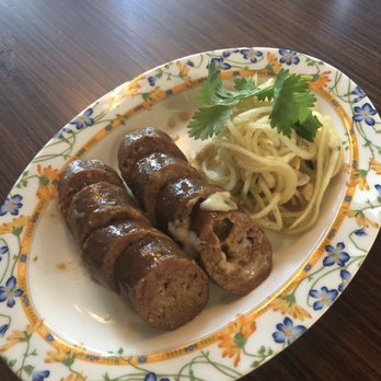 Eem - Green curry sausage w/ papaya salad - Cocktail Bars Near Me - Portland, Oregon Eem - Green curry sausage w/ papaya salad - Cocktail Bars Near Me - Portland, Oregon