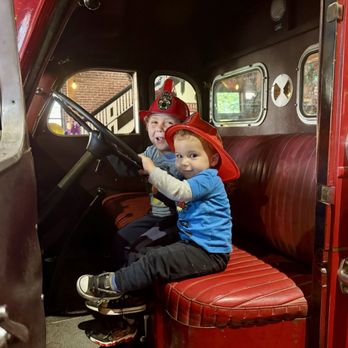 Bad Dog Brewery - My sons loved sitting in the vintage firetruck! - Brewpubs Near Me - Torrington, Connecticut
