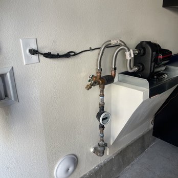 Infinity Plumbing Designs - Zip tied cord, new booster pump, drain pan - Plumbing Near Me - Corona, California