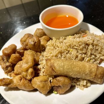 Shanghai Inn - 5. Sweet and Sour Pork Combo Plate - Chinese Near Me - Houston, Texas