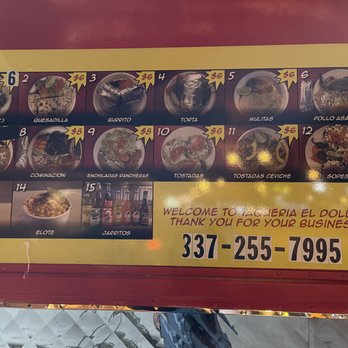 Taqueria El Dolar - the menu - Food Trucks Near Me Taqueria El Dolar - the menu - Food Trucks Near Me