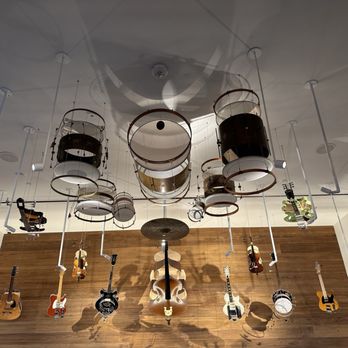 Virgin Hotels - Deconstructed instruments in the lobby. - Hotels Near Me - Nashville, Tennessee