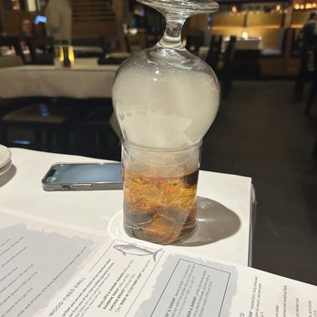 Bonefish Grill - Smoked old fashioned - Seafood Near Me - Atlanta, Georgia