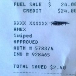 Parkway Shell - The regular price at the pump for Premium was $3.19/gallon. The Fuel Reward price should have been $2.89! What an I missing?