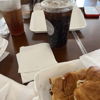 Morning Cafe - Yummy croissant with savory mustard and turkey! - Coffee & Tea Near Me - Albany, Georgia Morning Cafe - Yummy croissant with savory mustard and turkey! - Coffee & Tea Near Me - Albany, Georgia