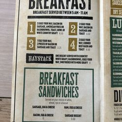Tiff's Cafe - Menu