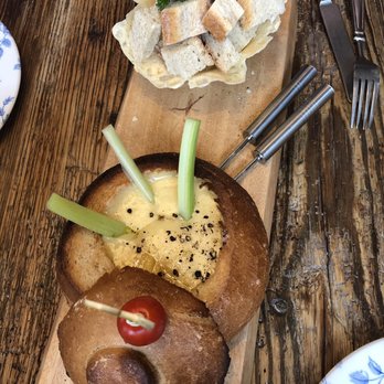 Alpenrose Vail - Herzhaftes Kasefondue - cheese fondue! I would've liked something else to dip as well, like grapes, but it was good! - German Near Me - Vail, Colorado