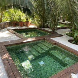 Cold and hit plunge pools