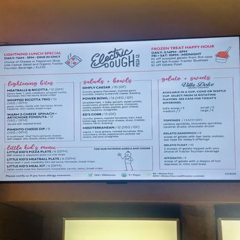 Electric Dough Pizza Co. - Menu - Pizza Near Me - Jacksonville, Florida Electric Dough Pizza Co. - Menu - Pizza Near Me - Jacksonville, Florida