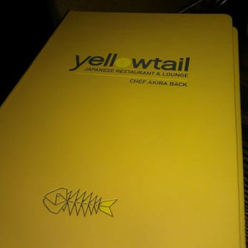 Yellowtail Japanese Restaurant & Lounge - Beautiful & catchy menus! =) - Japanese Near Me - Las Vegas, Nevada