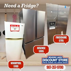 Meadow Lakes Discount Store - Large appliances for a fraction of the price!