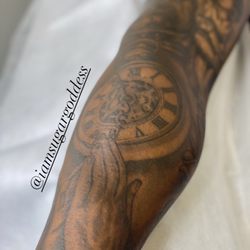 Sugar Goddess - Sugaring is great for Tattoos and bring them vibrant again!   After Arms