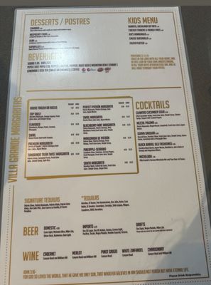 Menu photo 3 Villa Grande Taco & Bar Sanger, TX Menu photo 3 Villa Grande Taco & Bar Sanger, TX