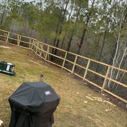 Andy's Fence - Half way done with the fence
