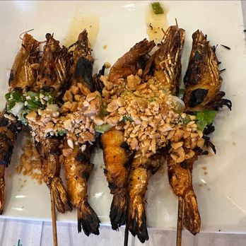 Pho 2 To - a plate of grilled grasshoppers - Vietnamese Near Me - Westminster, California