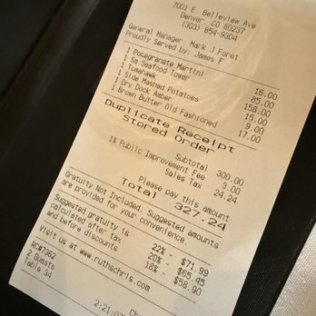 Ruth's Chris Steak House - Steakhouses Near Me - Denver, Colorado