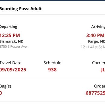 Jefferson Lines - Pic of ticket purchase - Transportation Near Me - Minneapolis, Minnesota