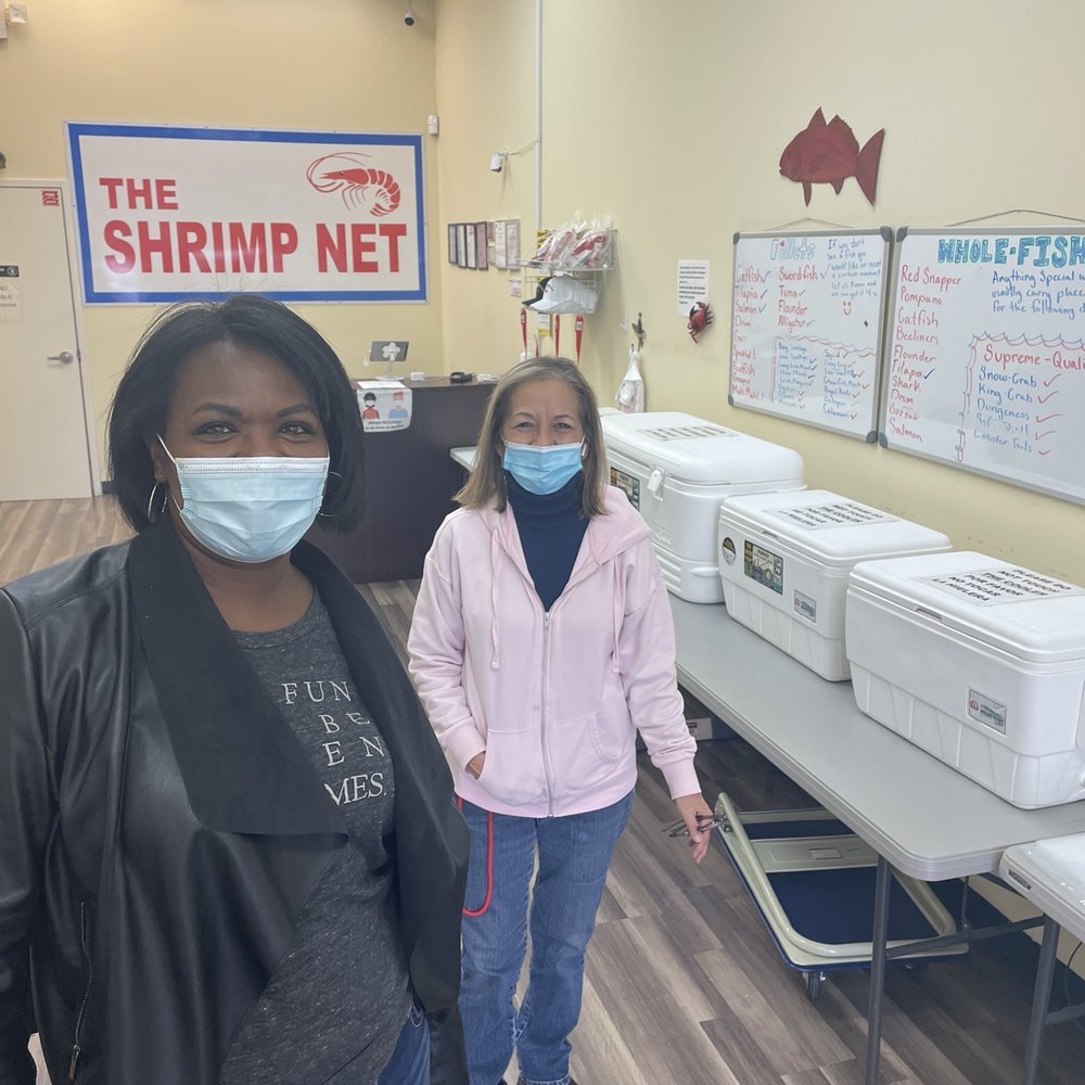 The Shrimp Net - The owner and I. A little woman with a big heart. - Seafood Markets Near Me - Humble, Texas The Shrimp Net - The owner and I. A little woman with a big heart. - Seafood Markets Near Me - Humble, Texas
