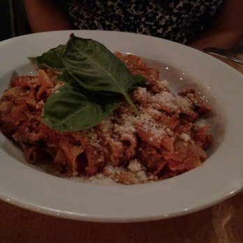 Agrodolce Osteria - paparadelle pasta in rich ragu sauce - Sicilian Near Me - Berkeley, California