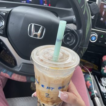 T-Pioca - Black Milk Tea with Black Sugar Boba - Bubble Tea Near Me - San Antonio, Texas