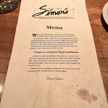 Simon's - Italian Near Me - Des Moines, Iowa