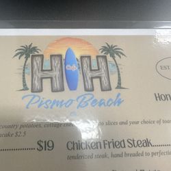 Honey I'm Home - Menu