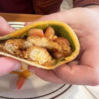 Creek Side Grill - Buffalo chicken wrap half eaten because it was too good to wait! - Diners Near Me - Head, Pennsylvania