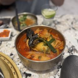 Ingle Korean Steakhouse - Jjamppong (Spicy noodle soup with seafood and beef)