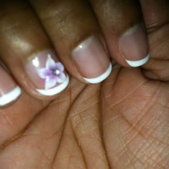 De Paris Nail Spa - Shellac french with 3d design - Skin Care Near Me - Newark, California De Paris Nail Spa - Shellac french with 3d design - Skin Care Near Me - Newark, California