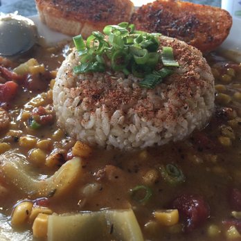 Roux Dat - Shrimp & Corn Étouffée (eh-too-fay) light roux/ white wine/ shrimp/ sweet corn/ tomatoes/ garlic - Cajun/Creole Near Me - Capitola, California Roux Dat - Shrimp & Corn Étouffée (eh-too-fay) light roux/ white wine/ shrimp/ sweet corn/ tomatoes/ garlic - Cajun/Creole Near Me - Capitola, California