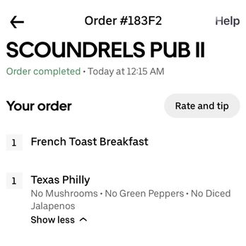 Scoundrels Pub II - Receipt w/ details - Pubs Near Me - North Las Vegas, Nevada Scoundrels Pub II - Receipt w/ details - Pubs Near Me - North Las Vegas, Nevada