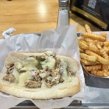 Metropolis Cheesesteaks - Chicken cheesesteak and fries - Hot Dogs Near Me - Tulsa, Oklahoma