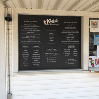 Krekel's Custard & Hamburgers - Menu - Burgers Near Me - Springfield, Illinois