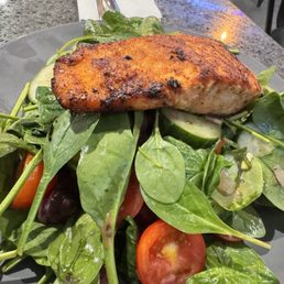 Greek salad with salmon Greek salad with salmon