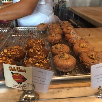 Sidecar Doughnuts & Coffee - Nutella and Cookie Dough (8/20/17) - Donuts Near Me - Costa Mesa, California Sidecar Doughnuts & Coffee - Nutella and Cookie Dough (8/20/17) - Donuts Near Me - Costa Mesa, California