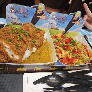 One Piece Cafe - Chicken katsu curry and the seafood fried rice - Themed Cafes Near Me - Las Vegas, Nevada One Piece Cafe - Chicken katsu curry and the seafood fried rice - Themed Cafes Near Me - Las Vegas, Nevada