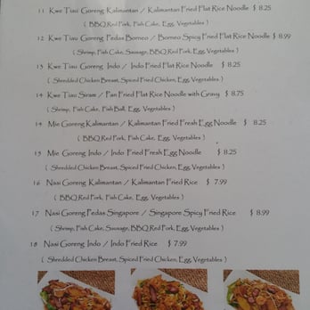Borneo Eatery - Menu P3 - Indonesian Near Me - Alhambra, California