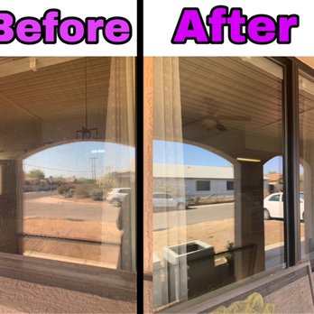 Winning Streak - Before: a dusty, water-spotted window.
After: a crystal clear view! - Window Washing Near Me Winning Streak - Before: a dusty, water-spotted window.
After: a crystal clear view! - Window Washing Near Me
