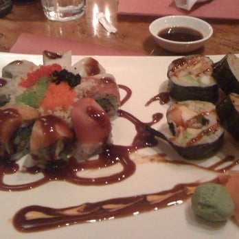 Cafe East - Left: Angel Roll, Right: Crazy Roll - Sushi Bars Near Me - Lancaster, Pennsylvania