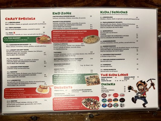 Menu photo 8 Crazy Pablos Bridgeport, TX