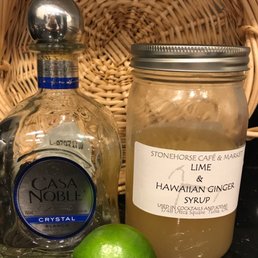 Created the most delicious margaritas with the Stonehorse special summer blend of lime & Hawaiian ginger syrup! Created the most delicious margaritas with the Stonehorse special summer blend of lime & Hawaiian ginger syrup!